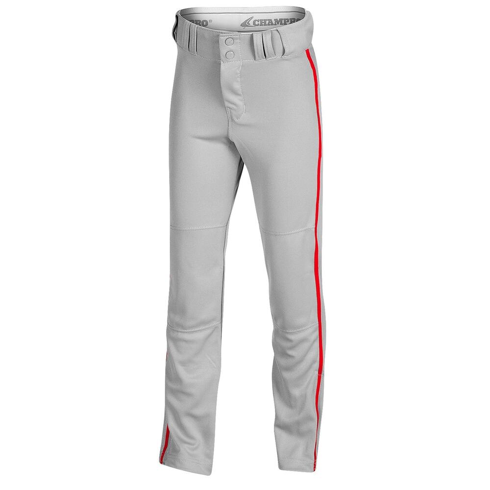 Champro Triple Crown Youth Open-Bottom Piped Baseball Pants- S